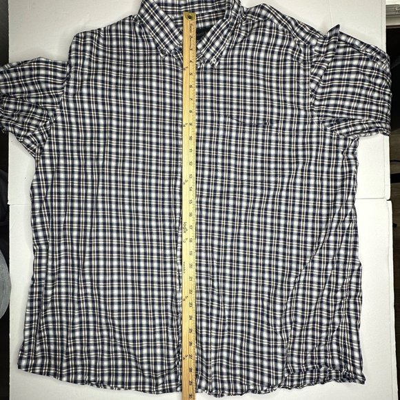 SCOTT BARBER‎ - Men's long sleeve shirt. Size XXL. Plaid. - Picture 6 of 6